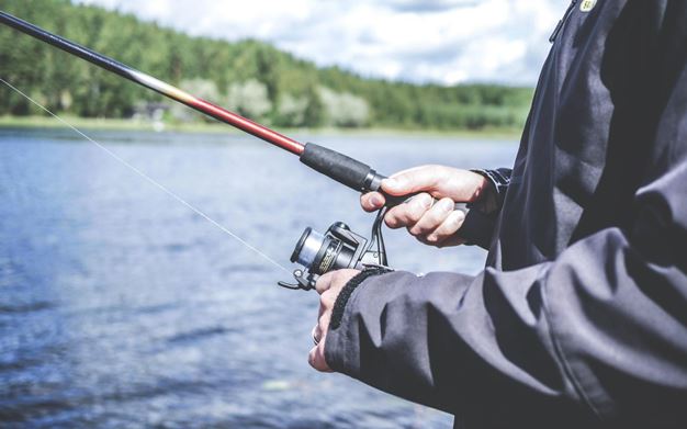 Fishing on a Lake in the US