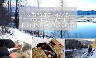 Fishing in Winter with US Outdoor Magazine Logo